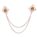 Gold Base Yellow Rhinestone