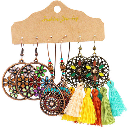 Stylish alloy waterdrop earrings for women