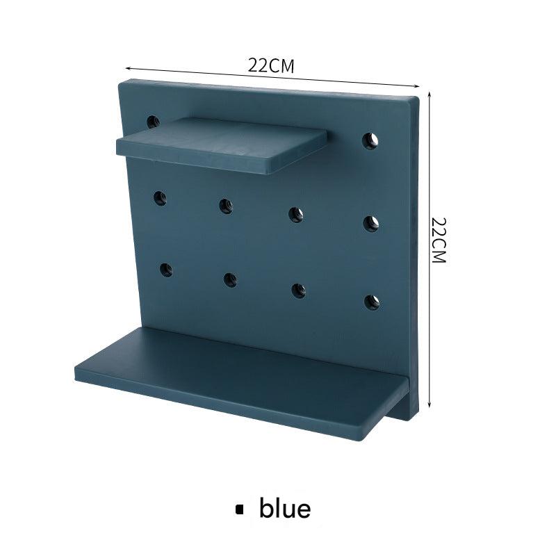 Bedroom shelf with various colors