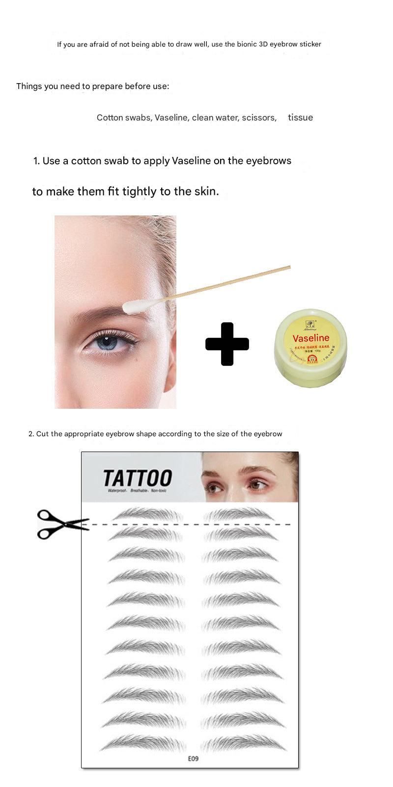 Waterproof Eyebrow Stickers - Image 2