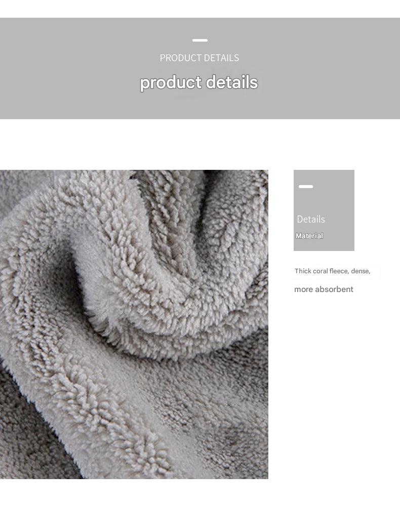 Gray lightweight hand towel on a bathroom rack - image 3