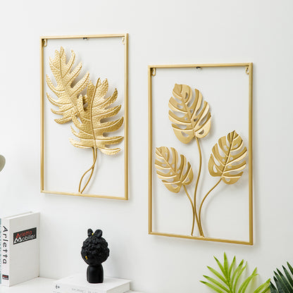 Elegant leaf design wall décor