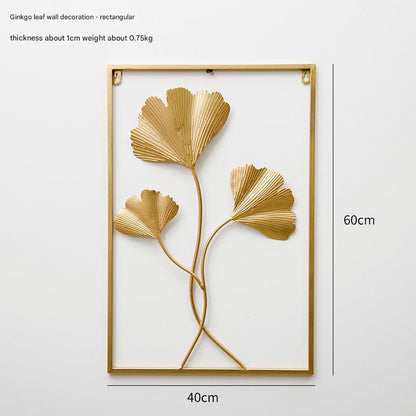 Elegant leaf design wall décor