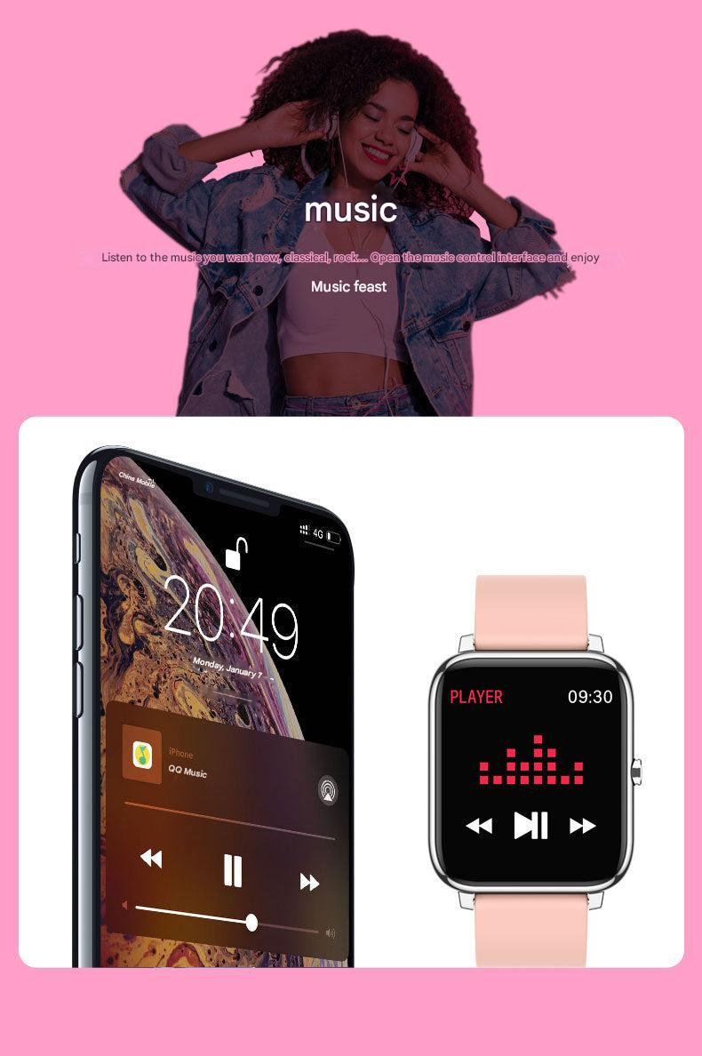 Fitness Tracker Displaying Notifications