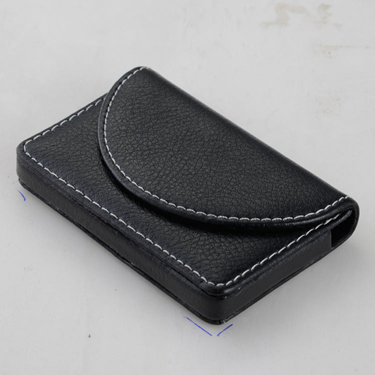 Stainless steel business card case with logo