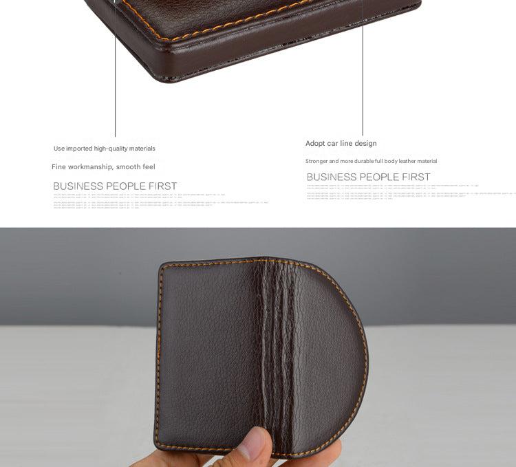 Stainless steel business card case with logo