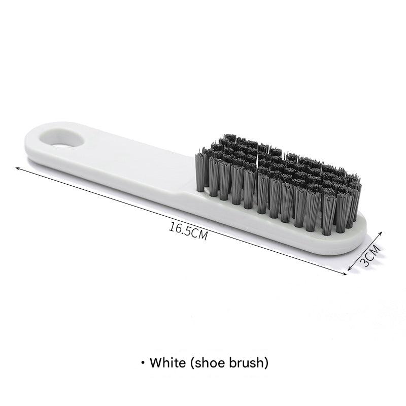 Purple cleaning brush for laundry and shoes