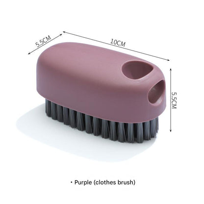 Multi-functional cleaning brush side view