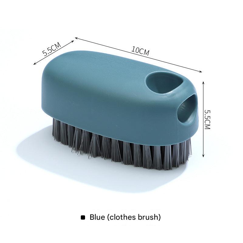 Gray-white cleaning brush for laundry and shoes