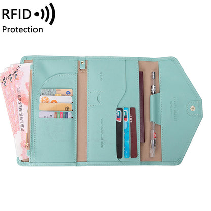 RFID travel passport holder black color