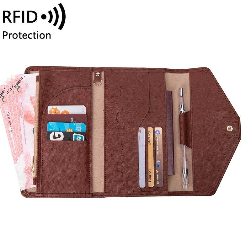 durable PU leather passport holder