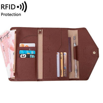 durable PU leather passport holder
