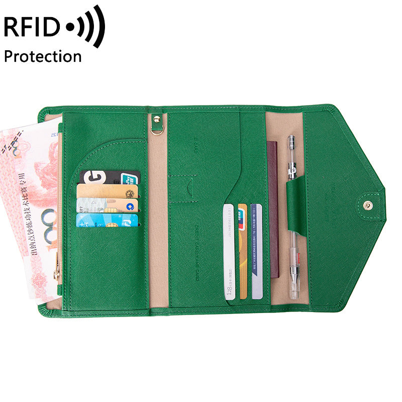 durable PU leather passport holder