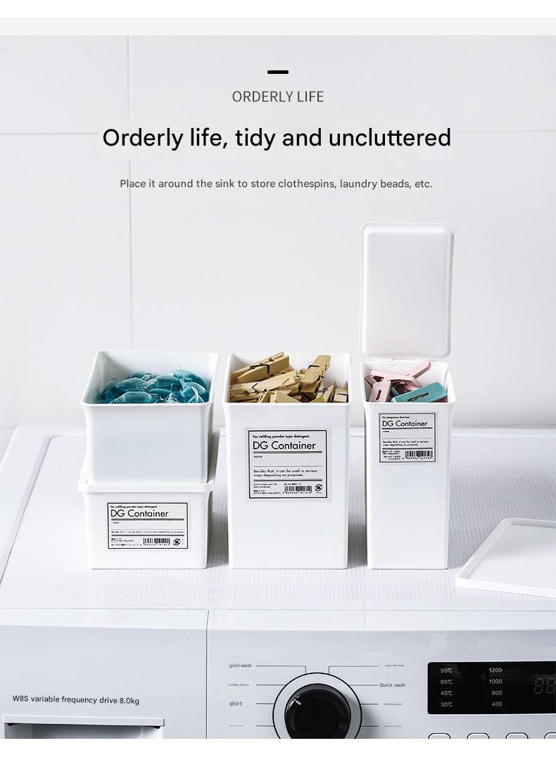 Japanese laundry powder storage container image 9