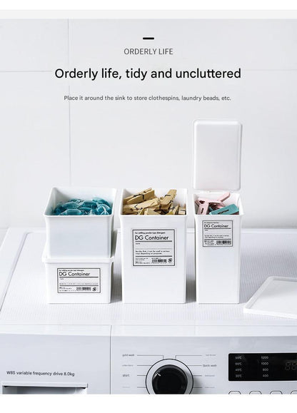 Japanese laundry powder storage container image 9