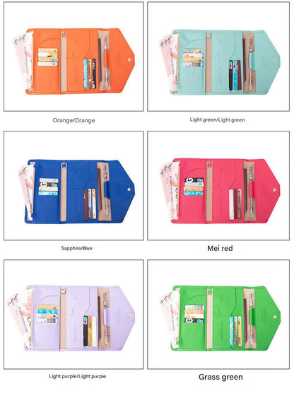 RFID travel passport holder black color