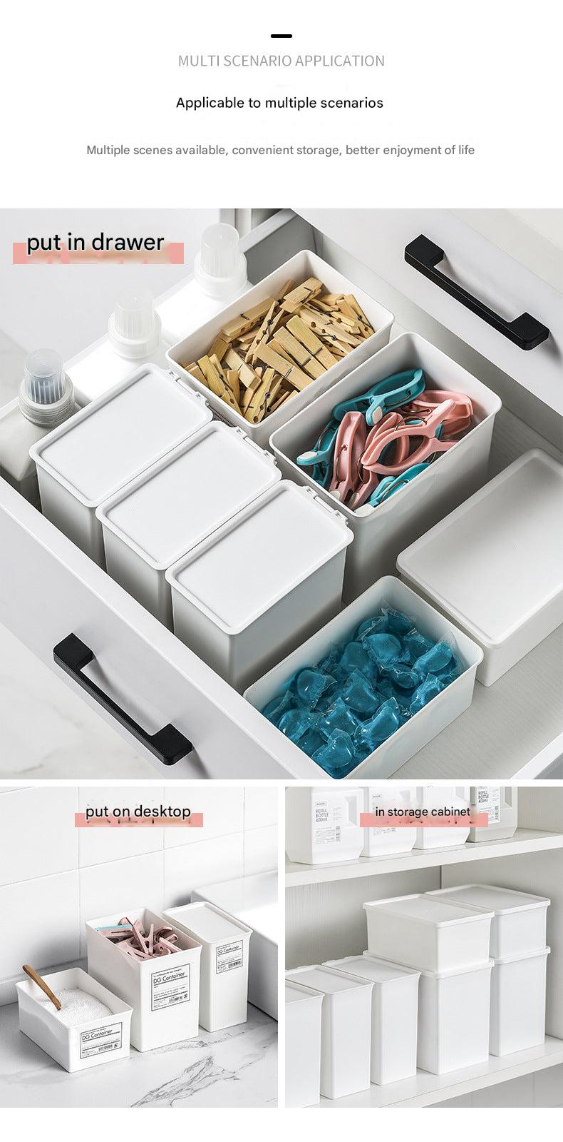 Japanese laundry powder storage container image 5