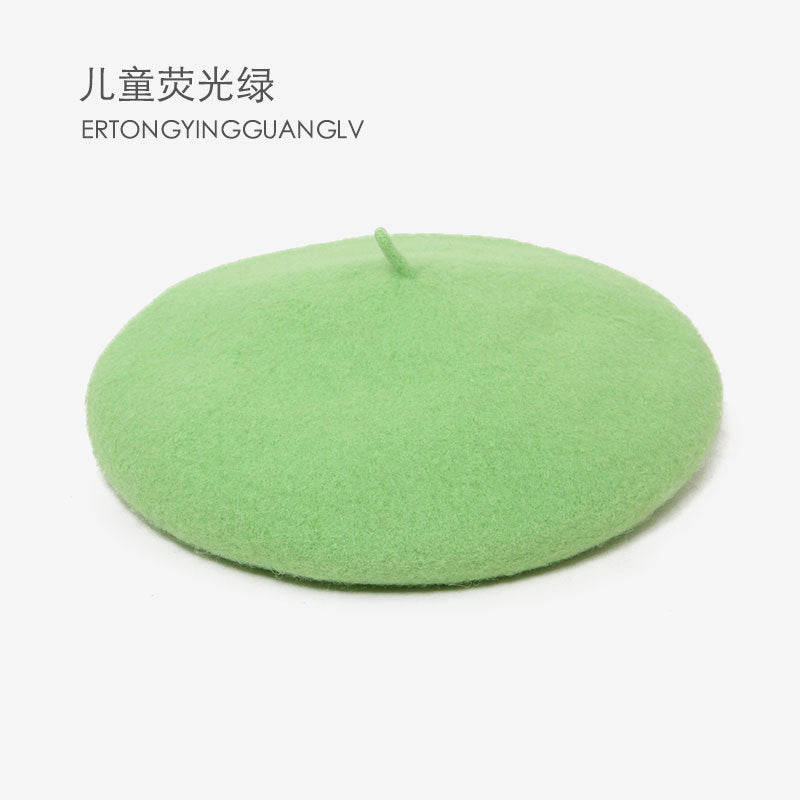Kids wool beret hat image 3