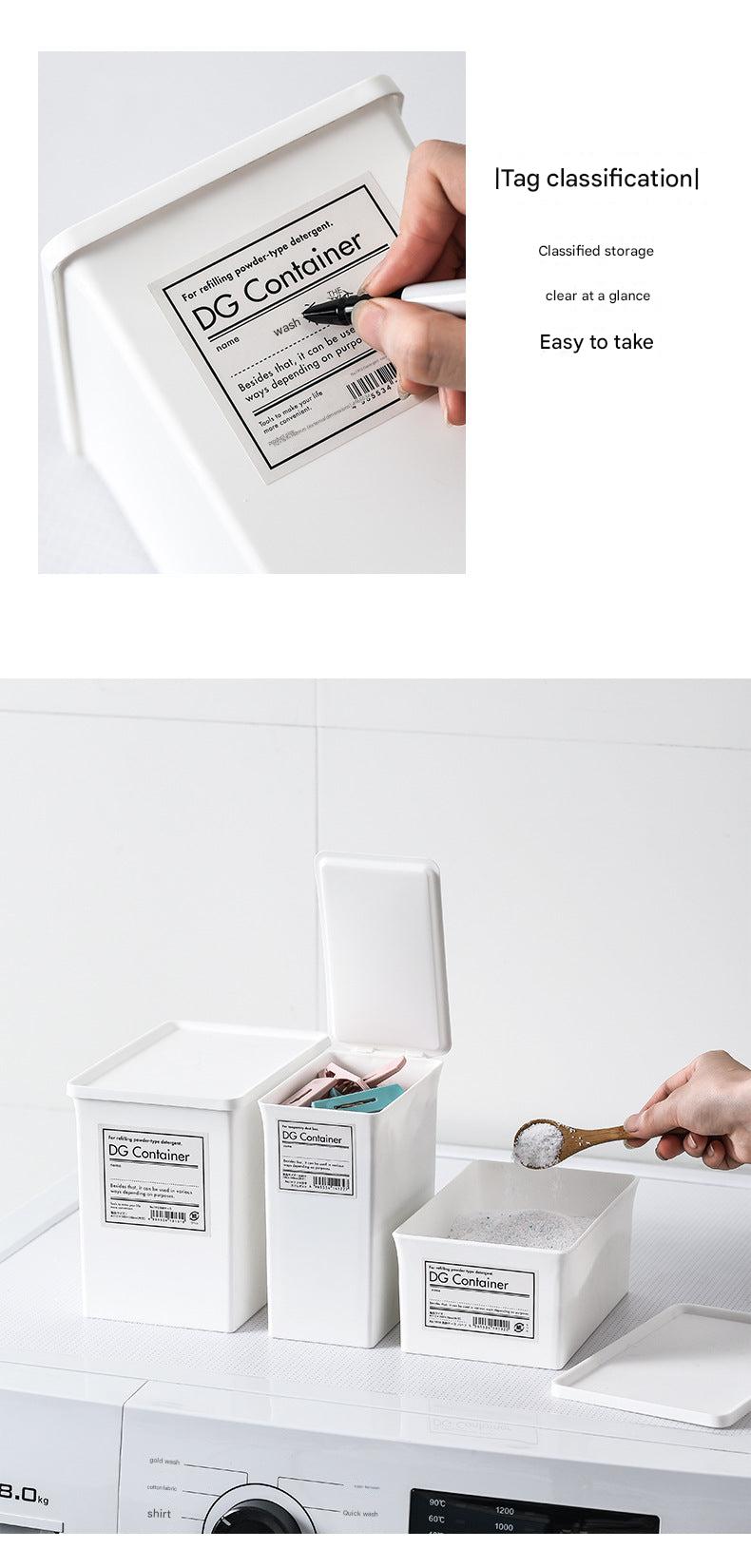 Japanese laundry powder storage container image 7
