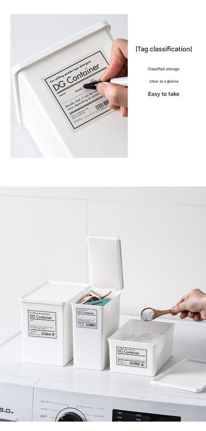 Japanese laundry powder storage container image 7