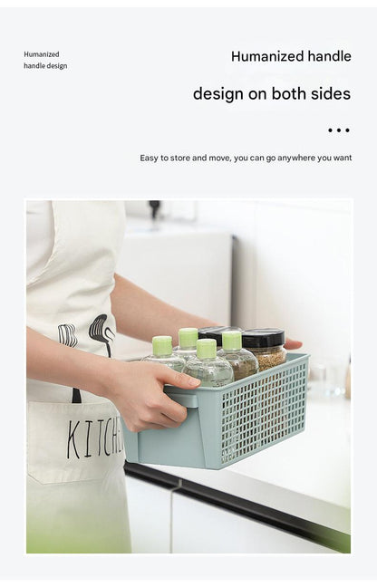 Easy carry storage basket for supplies