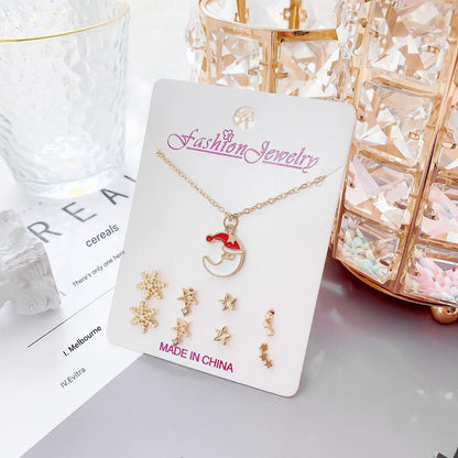 Close up of festive jewelry set