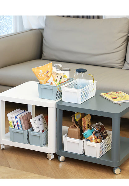 Storage basket white multiple sizes