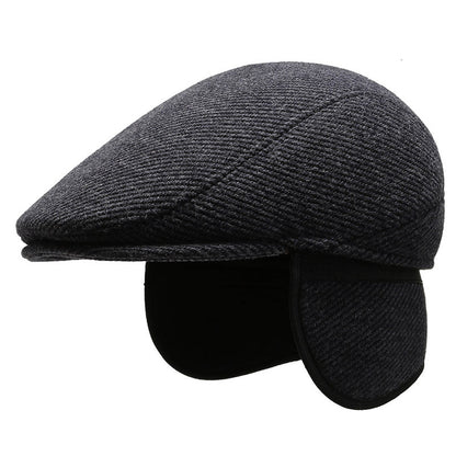 Stylish black duckbill cap for men