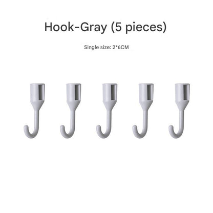 wall-mounted storage rack gray design