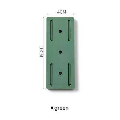 Wall-mounted power strip organizer in white