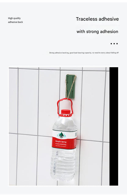 Wall-mounted power strip organizer in white