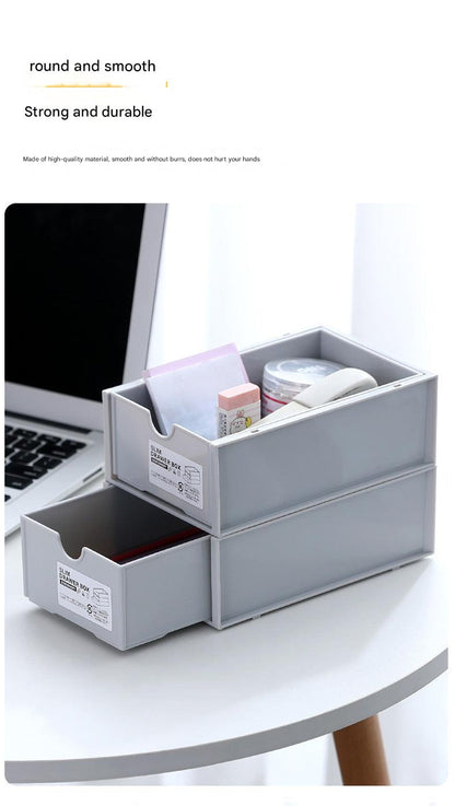 Multi-functional storage box for cosmetics and office supplies