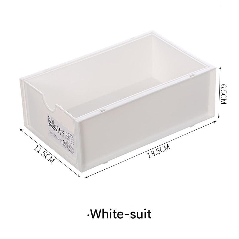 Durable plastic desk organizer with grey color option