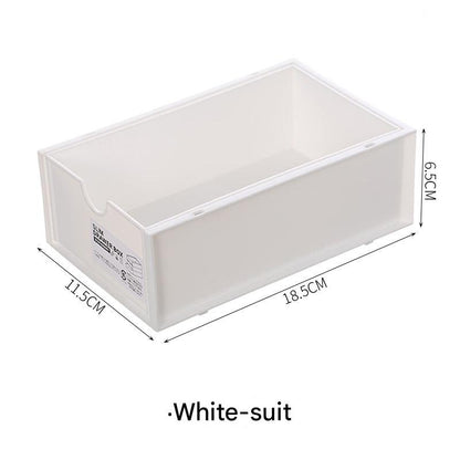 Durable plastic desk organizer with grey color option