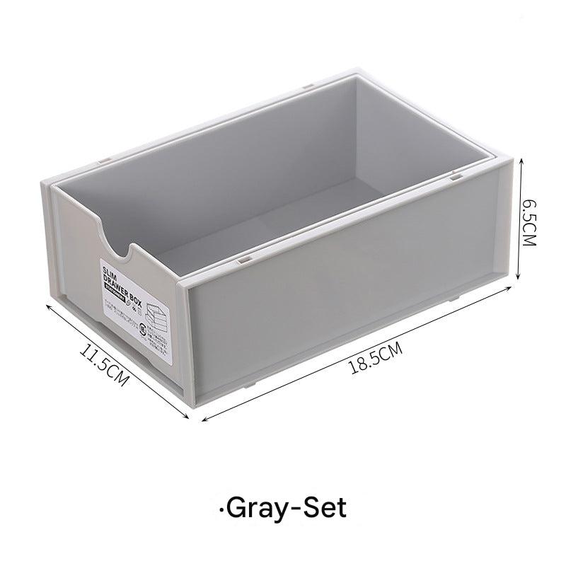 Desk organizer with stackable design on a desk