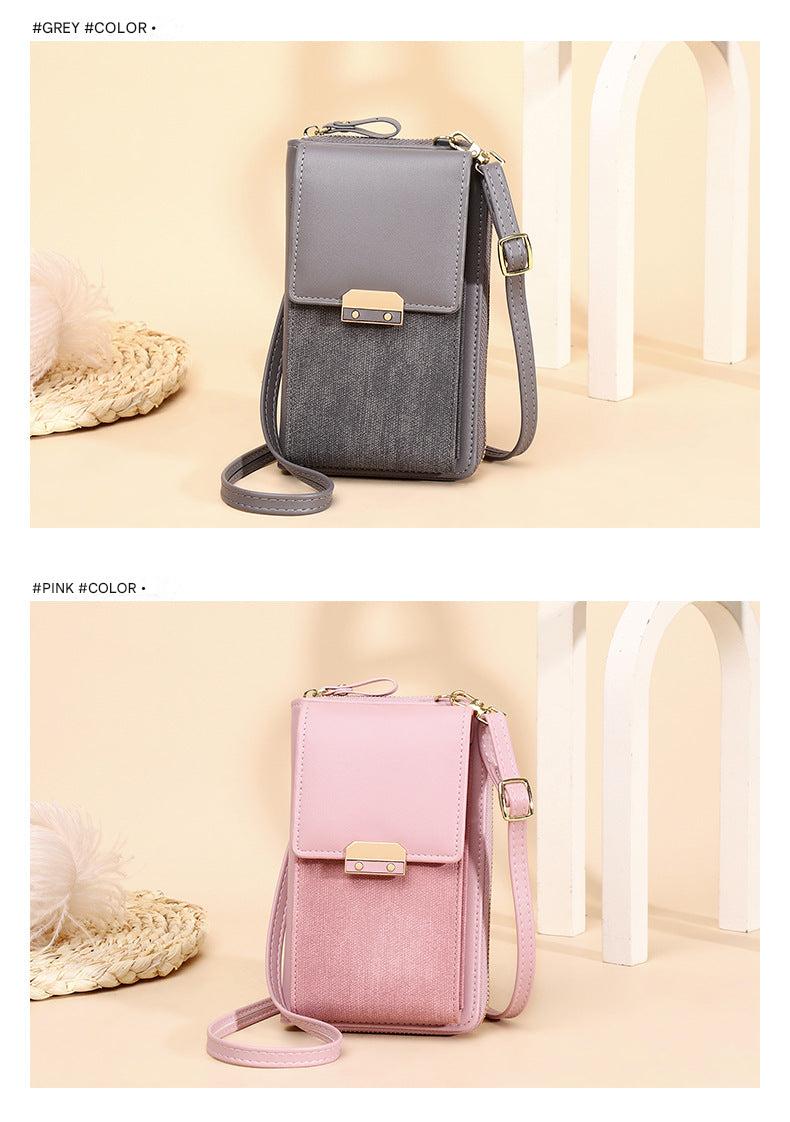 Black small shoulder purse for women