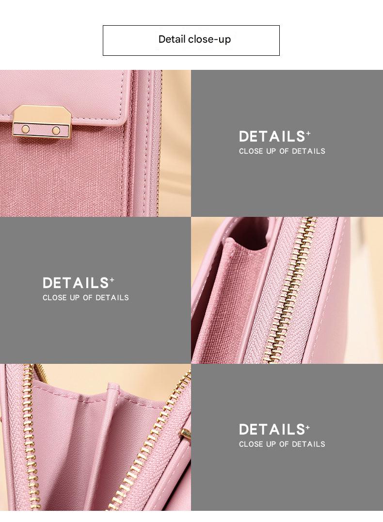 Red women's smartphone crossbody bag