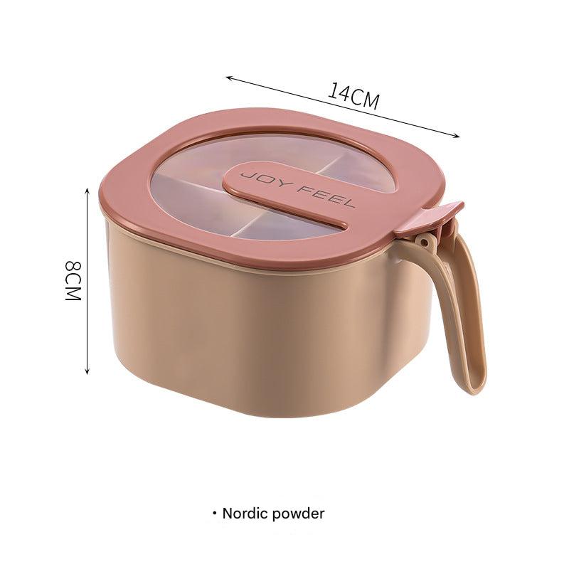 Elegant spice rack with lids