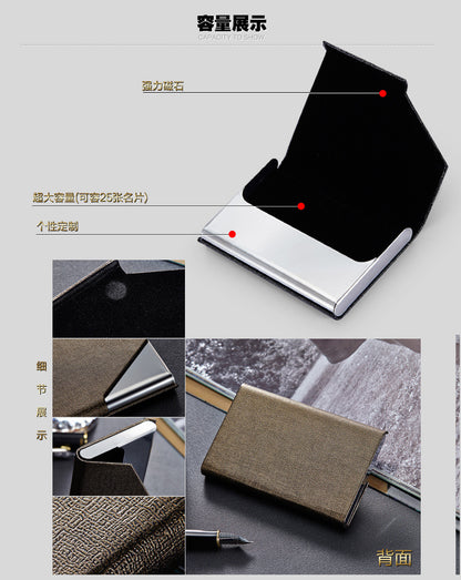 Elegant business card holder in black