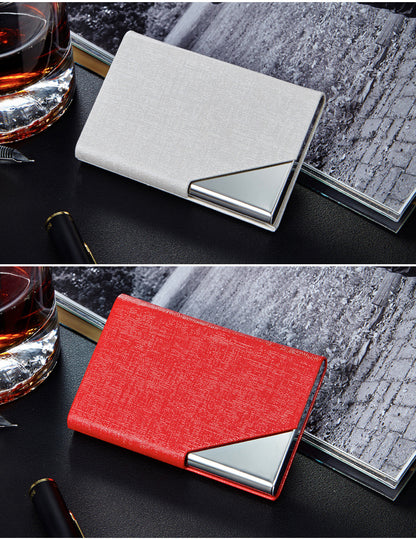 Business card holder with logo customization
