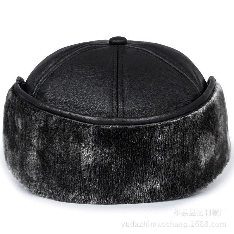 Stylish men's winter hat for cold weather