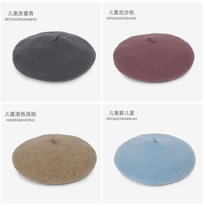 Kids wool beret hat image 2