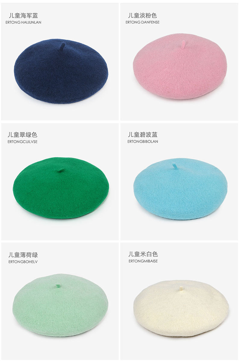 Kids wool beret hat image 4