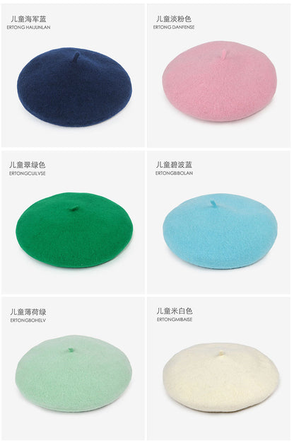 Kids wool beret hat image 4