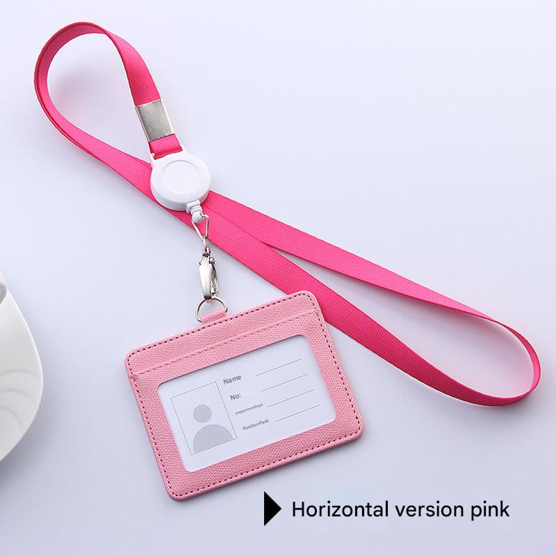 Black PU card holder on white background