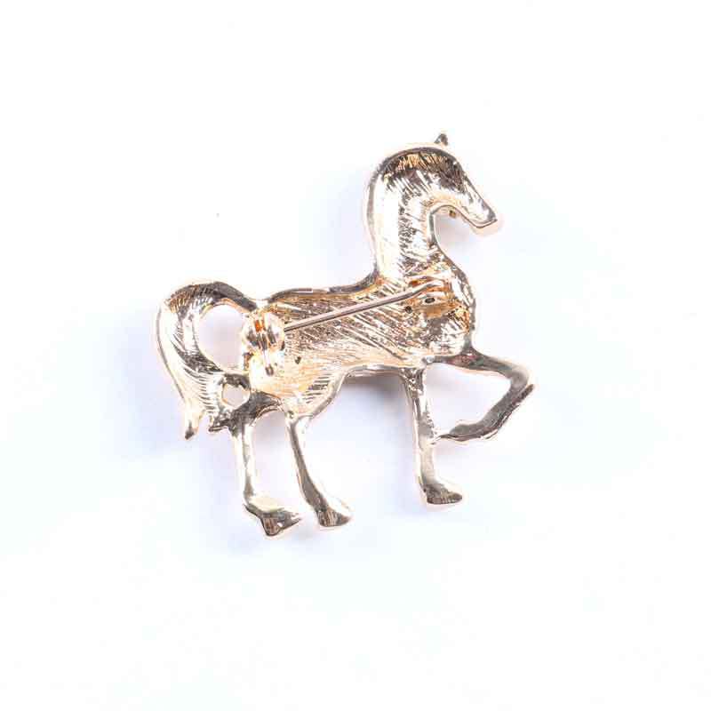 Electroplated alloy cat brooch
