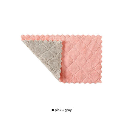 Non-shedding dish cloth for kitchen use