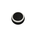 Black background with white circle
