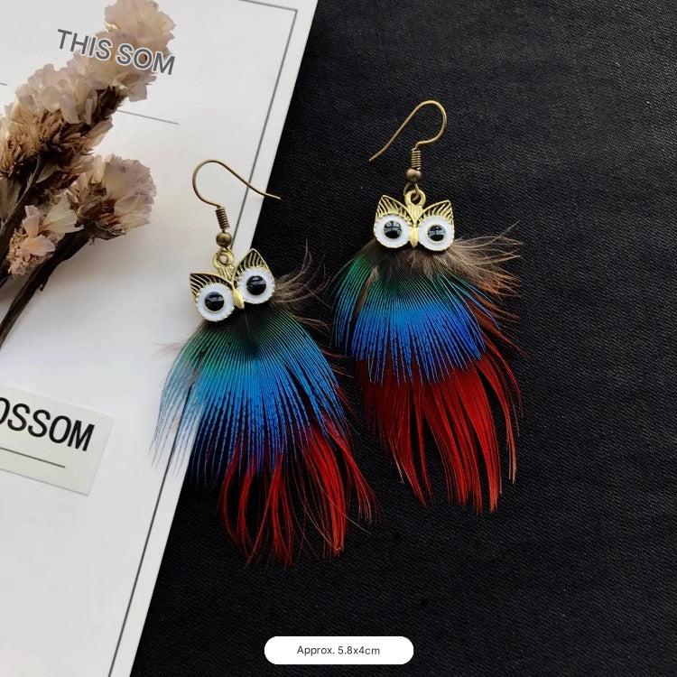 Handcrafted boho jewelry featuring owl design