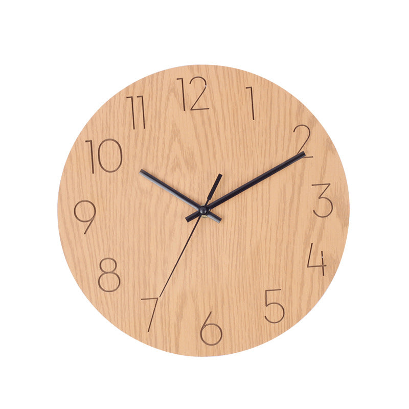 Silent wall clock in living room